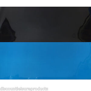 16"/40cm Aquarium/Marine Fish Tank Double Sided Background Black & Blue #C