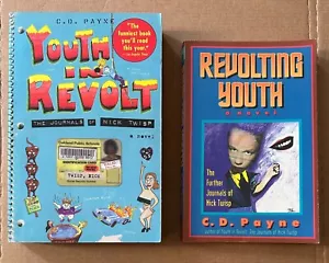 C.D. PAYNE Youth in Revolt + Revolting Youth : Journals of Nick Twisp 2 Book Lot - Foto 1 di 8