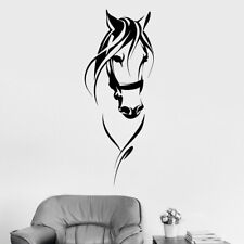 Large Horse Head Wall Decal Pet Animal Art Decor Office Wall Stickers Race Horse