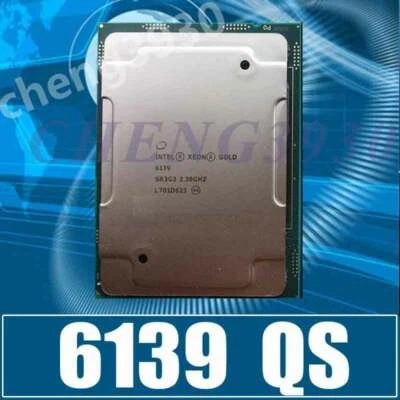 Intel Xeon Gold 6139 QS 2.30ghz 18 cores 36 threads 14nm lga3647 CPU processor - Image 1 of 2