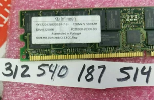 1GB 2RX4 DDR1 PC 2100 DDR PC2100R 266MHZ 184PIN ECC REGISTERED DUAL RANK 64X4 - Picture 1 of 1