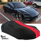 Full Car Cover Stretch Satin Wind Dustproof Indoor Custom Fit For Porsche Taycan
