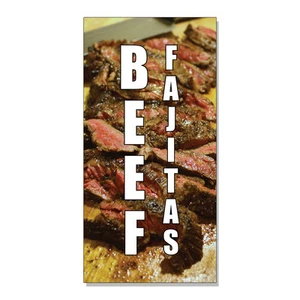 Letrero de tienda minorista de fajitas de carne de res para alimentos y bebidas - Imagen 1 de 1