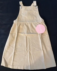 BISBY Fine-Wale Corduroy Jumper -Khaki -NWT Girls 6 - Picture 1 of 2