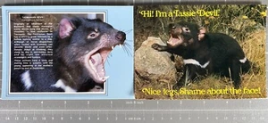 Tasmanian Devil Vintage Postcards 70s 80s Australia Tasmania - Picture 1 of 12