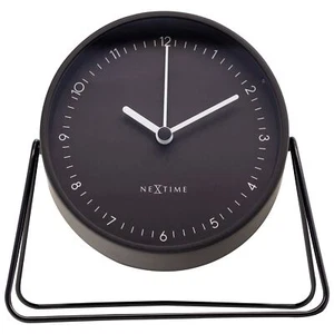 NeXtime Berlin Table Alarm Clock Black with Night Light 14 x 13 x 7cm - Picture 1 of 1