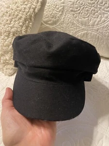 Cappello August Company donna misto lana newsboy berretto cappelli nero taglia unica - Foto 1 di 5
