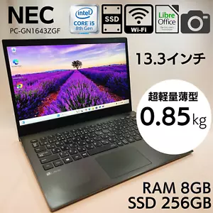 NEC Lavie Direct PM PC-GN1643ZGF Core i5-8265U 8GB RAM 256GB SSD 13.3in _679 - Picture 1 of 11