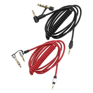 Replacement Audio Cable Headphone Extension Cable Fits Monster Studio Black/Red - Picture 1 of 11