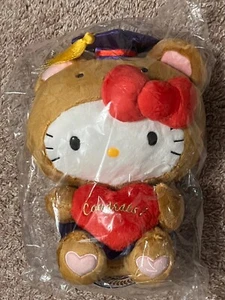Sanrio Hello Kitty 10" Teddy Bear Graduation Plush - Picture 1 of 5