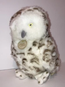 Miyoni By Aurora Plush Snowy Owl Stuffed Fuzzy Animal Bird Toy Collectible 8” - Picture 1 of 12