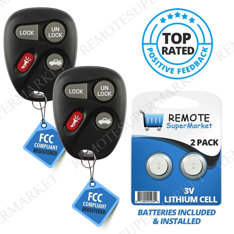 2 For 2001 2002 2003 Oldsmobile Alero Aurora Pontiac Grand AM Remote Key Fob Foto 1 de 1