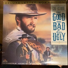 The Good The Bad & The Ugly / Letterboxed  12" Laserdisc Buy 6 for free shipping