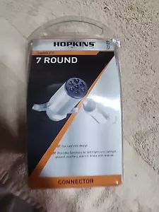 Hopkins Towing Solution 52027 7-Pole Round Heavy Duty Trailer End Connector - Picture 1 of 5