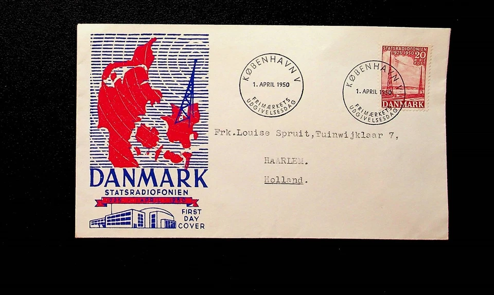 DENMARK - FDC OF 1950 - RADIO - (AO23) - Image 1 of 1
