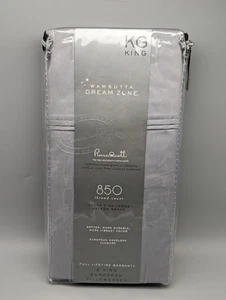 Wamsutta Dream Zone Pimacott Standard Kissenbezüge in Grau 850 Fadenzahl King - Bild 1 von 4