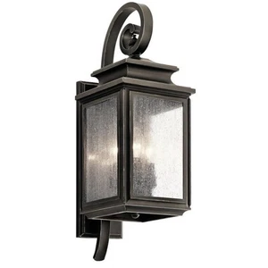 3 light Outdoor Medium Wall Mount - 21.75 inches tall by 7.5 inches wide-Olde - Picture 1 of 3