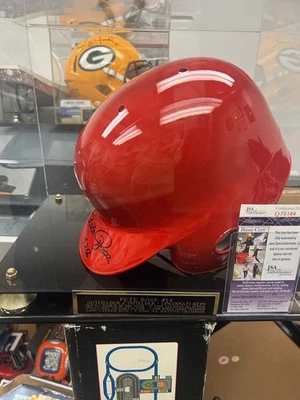 Pete Rose Signed Reds Authentic Full-Size Batting Helmet Inscribed "4256" - Image 1 of 4