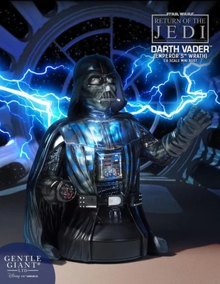 GENTLE GIANT STAR WARS DARTH VADER EMPEROR'S WRATH 1/6 BUST LIGHT UP NEW #1 *US* - Image 1 of 4