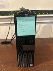 Dell Optiplex 5060 SFF intel Core i7-8700, 3.20GHz, 16GB RAM 256GB SSD Win11 pro - Afbeelding 1 van 4
