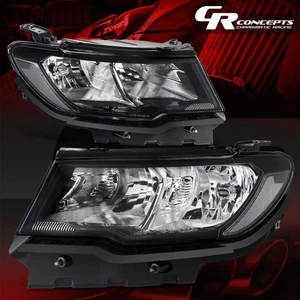 Pair of OE Style Black/Clear Headlights Headlamps For 2017-2021 Jeep Compass - Picture 1 of 8