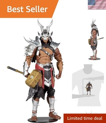 Platinum Kahn 7" Mortal Kombat Figure with Hammer – Ultimate Collector's Edition - Image 1 of 4