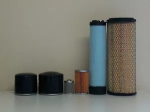 Filter Service Kit Suits Takeuchi TB135 w/Yanmar 3TNE88 Eng. s/n 13514051 - Picture 1 of 1