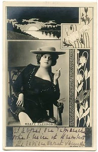 Actrice. Théatre. Fleischig Fleuron. Jugendstil - Bild 1 von 1