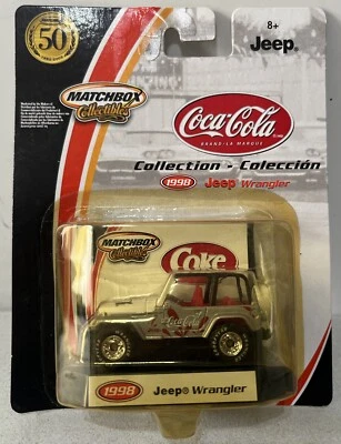 MATCHBOX COLLECTIBLES - 1998 JEEP WRANGLER COCA COLA DIECAST MODEL BOXED - Image 1 of 4