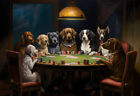 Home Wall Art Dogs Playing Poker Game Oil Painting Picture Printed On Canvas