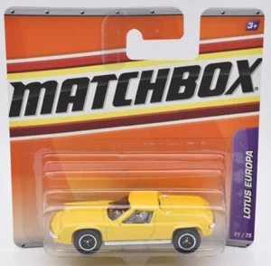 Matchbox Superfast 1972 LOTUS EUROPA SPECIAL yellow. MBX 21/ 2010. short card - Picture 1 of 2