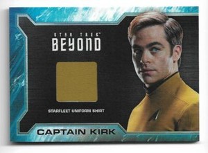 2017 Star Trek Beyond Relic Wardrobe SR1 Chris Pine as Captain Kirk
