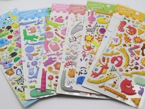 Craft Scrapbooking 3D Puffy Bubble Animal Sticker For Kids Gift Party Favors - Picture 1 of 10