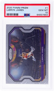 2020 Panini Prizm LeBron James #1 PSA 10 - Picture 1 of 2