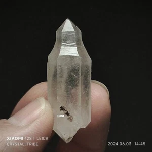 14g Natural Clear Skeletal Crystal Quartz Double Terminating Healing 4669 - Picture 1 of 19