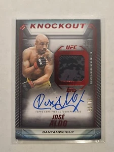 2024 Topps UFC Knockout Autograph Relics Jose Aldo ##KAR-JAO Red Parallel 21/25 - Picture 1 of 2