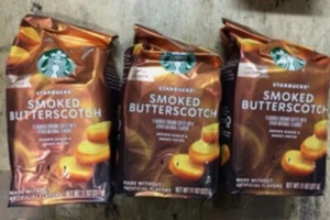 3 X Starbucks Smoked Butterscotch Ground Coffee 11 OZ 02/25 Date - Picture 1 of 2