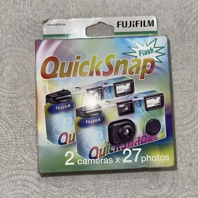 Fujifilm QuickSnap One Time Use 35mm Camera with Flash, 2 Pack Exp 5/2023 New - Image 1 of 4