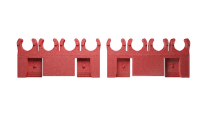Separadores de alambre de bujía roja de 8,5 mm montados en cubierta de válvula Ford 1965-1977 Ford - Imagen 1 de 3