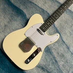 Relic Tele Electric Guitar Cream Yellow Color Alder Body Rosewood Fretboard - Picture 1 of 6