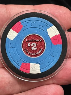 (((CLÁSICO))) $2 FICHA DE PÓKER CASINO HOTEL EMBLEMÁTICO LAS VEGAS NEVADA Foto 1 de 2