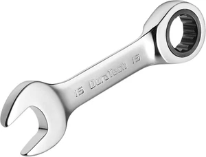 DURATECH 15Mm Stubby Ratcheting Combination Wrench, Metric, CR-V Steel - Picture 1 of 12