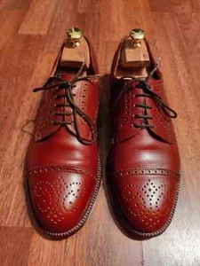 LOTTUSSE Brogues Gr. EU42,5 (US9,5) Mahagoni Braun, Rahmengenäht- Goodyer welted - Bild 1 von 10