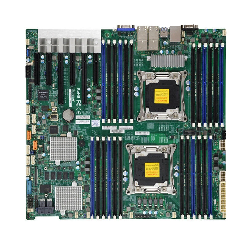 Supermicro X10DRi-LN4+ LGA2011-3 Xeon E5-2600 V3/V4 Motherboard EE-ATX. - Image 1 of 4