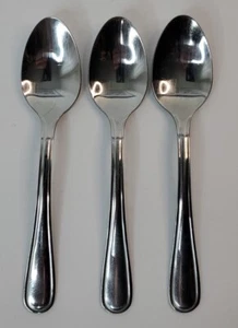 Cucharadita de cena 6,38" cubiertos 3 unidades acero inoxidable mango redondo - Imagen 1 de 8