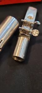 Vintage Berg Larsen 100/1 M Stainless Steel Tenor Sax Mouthpiece And Ligature - Picture 1 of 15