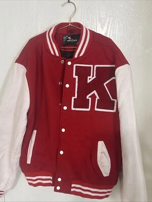Chaqueta Universitaria Kappa Alpha Psi Roja Blanca Hill Cock Enterprises Talla Grande Foto 1 de 4
