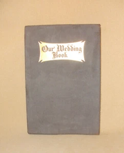 1919 Brown Suede Wedding Memory Book by Dodge Publishing Company - Picture 1 of 7