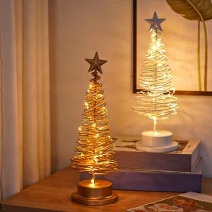 Christmas Ornaments Long-lasting Christmas Decor Battery Powered Tree Night - Picture 1 of 12