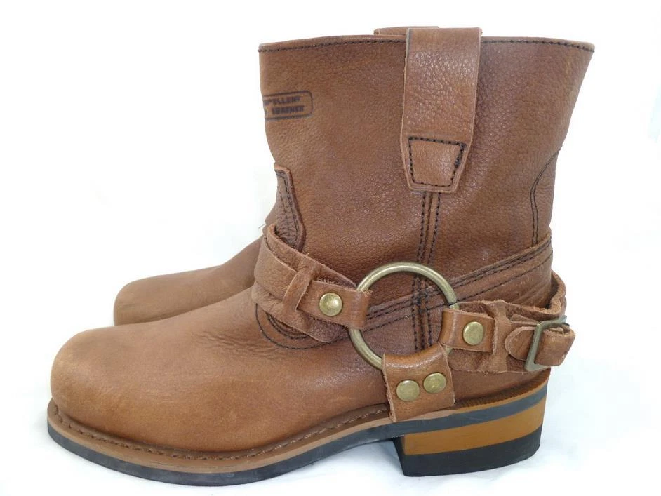 XELEMENT BOTINES DE MOTO ARNÉS CUERO MARRÓN AVANZADO MUJER 6 USADOS Foto 1 de 4